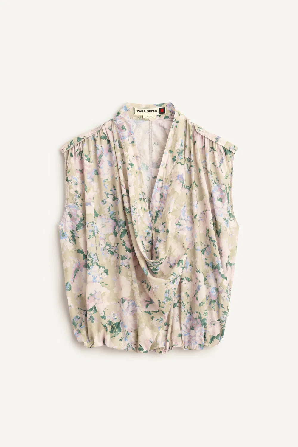 Топ DRPD FLWRS ZARA, Green — фото 4