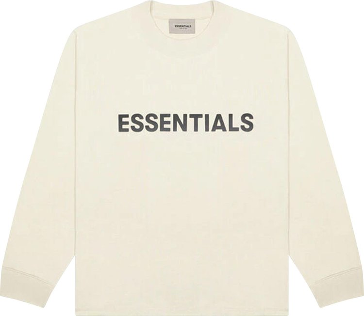 

Футболка Fear of God Essentials Long-Sleeve T-Shirt 'Cream', кремовый, Бежевый, Футболка Fear of God Essentials Long-Sleeve T-Shirt 'Cream', кремовый