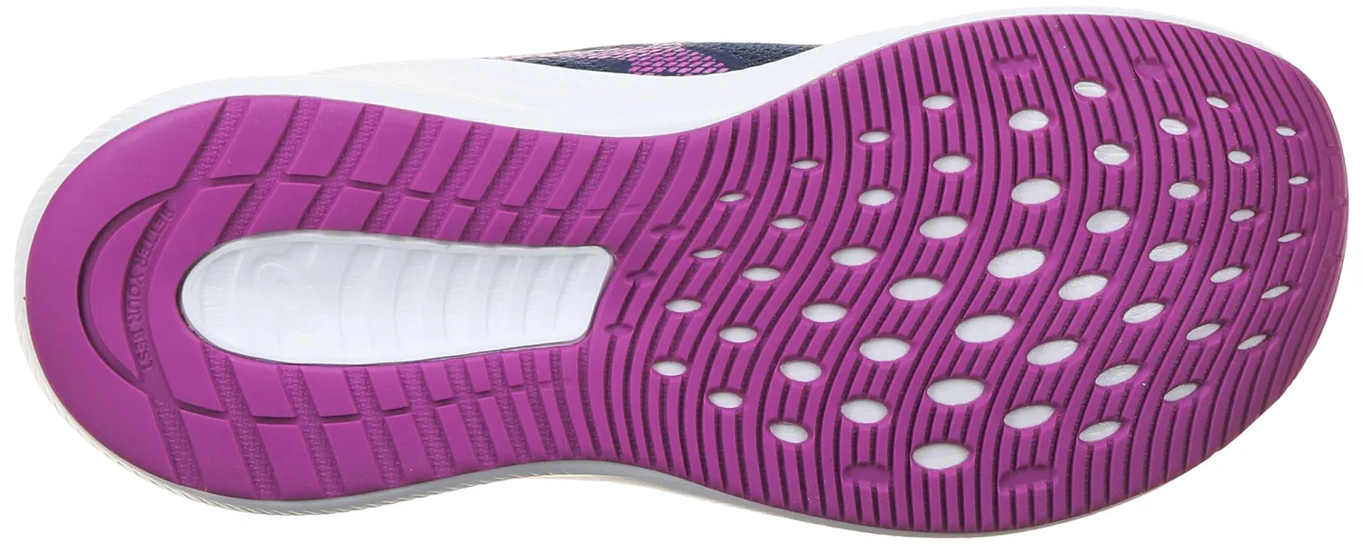 Детские кроссовки для девочек с амортизацией Patriot 13 Gs ASICS, Blue Expanse Bold Magenta — фото 2