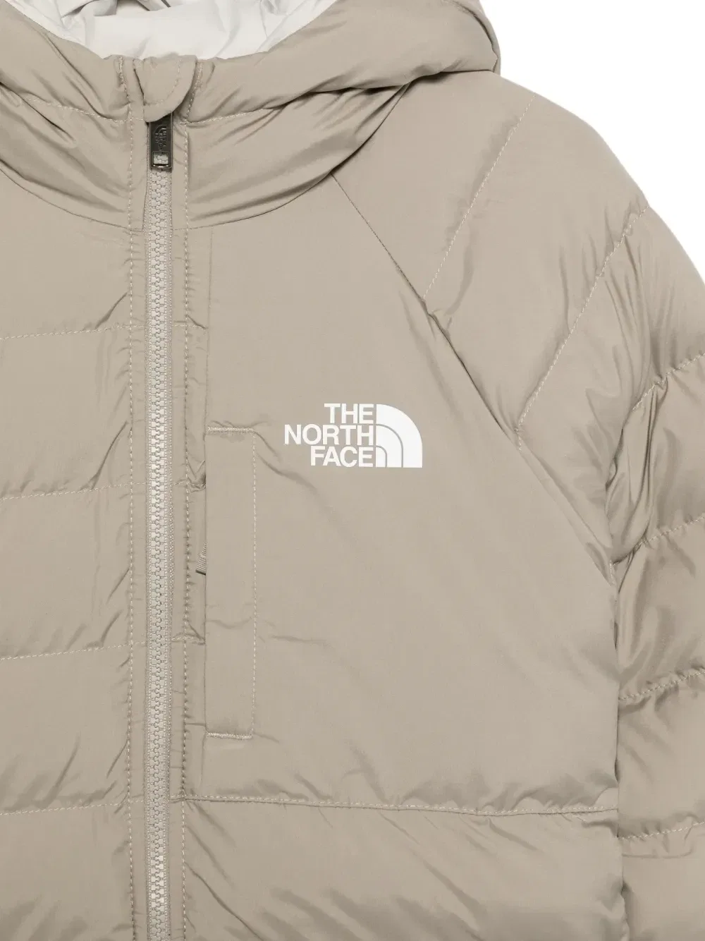 Стеганая куртка с капюшоном Perrito The North Face Kids, серый — фото 3