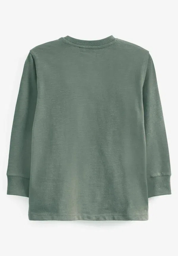 Футболка с длинным рукавом хлопковая Cosy Next, Dark Mineral Green, темно-синий/зеленый — фото 2