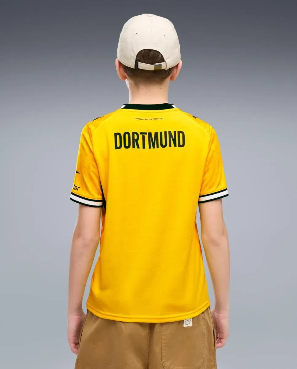 Детская футбольная футболка для мальчиков с принтом Borussia Dortmund Home Jersey Replica Jr Puma, Amarillo — фото 2