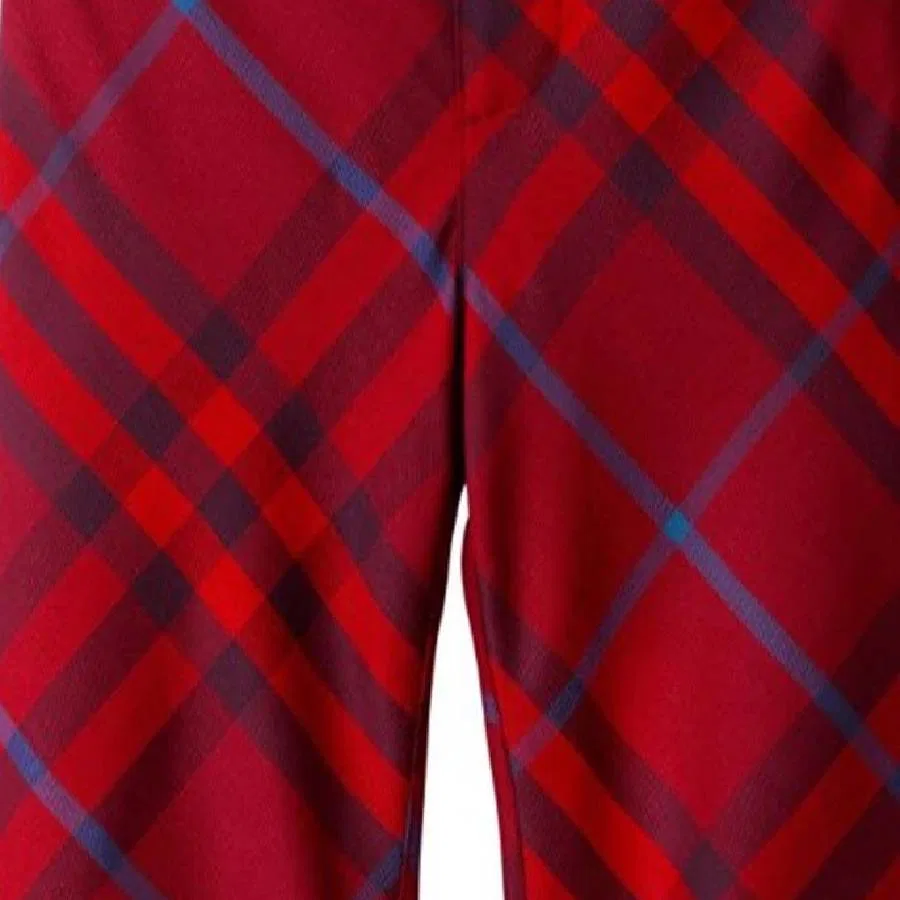 Брюки прямого кроя из шерсти в клетку Kids Rupert Burberry, Crimson Ip Chk — фото 3