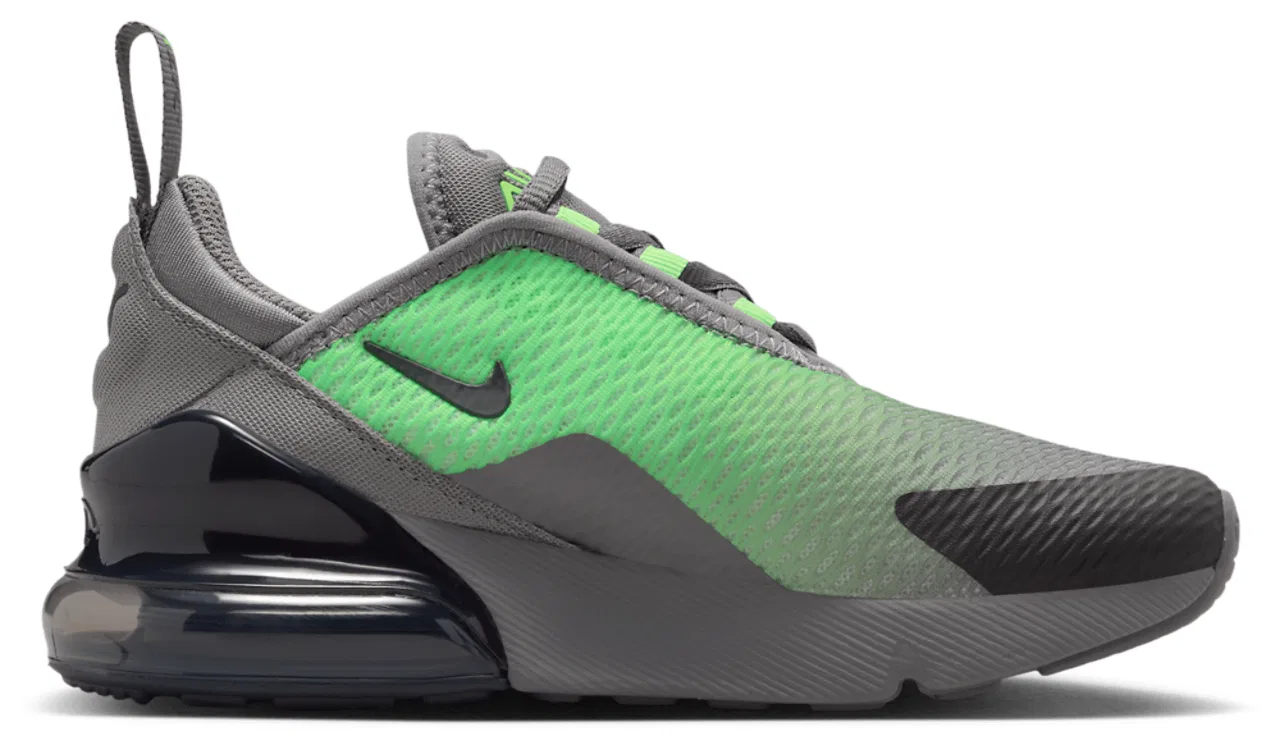 Кроссовки для мальчиков Air Max 270 Nike, цвет Pencil Point/Anthracite/Lime Blast