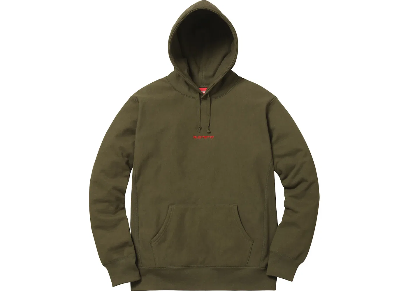 Мужская худи Supreme Compact Logo Hoodie, Dark Olive