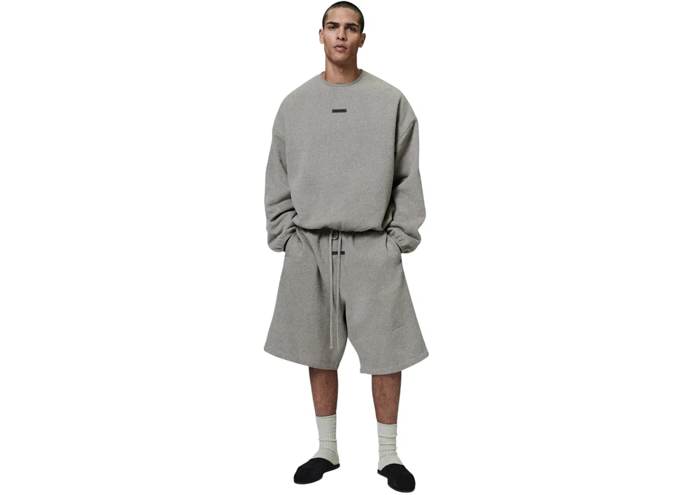 Мужские шорты свободного кроя с принтом Sweatshort Fear of God, Homestead Heather