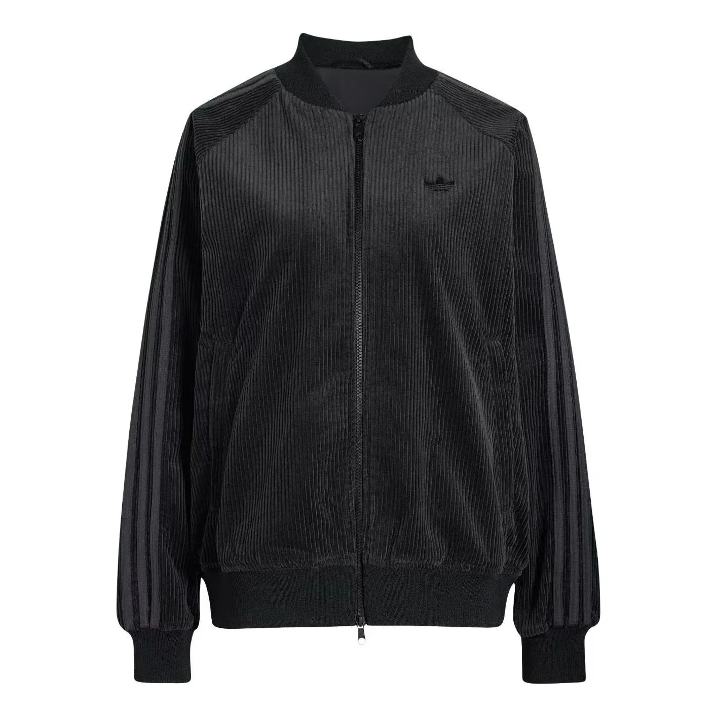 Женская куртка Corduroy SST Oversized Track Top Asia Sizing 'Black' adidas, черный