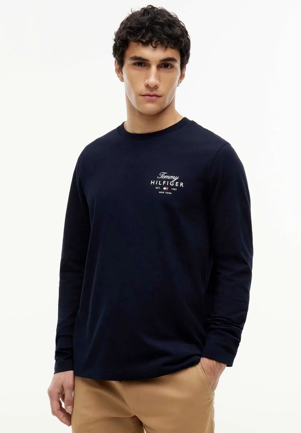 Script stack ls regu - long sleeved top Tommy Hilfiger, Desert Sky