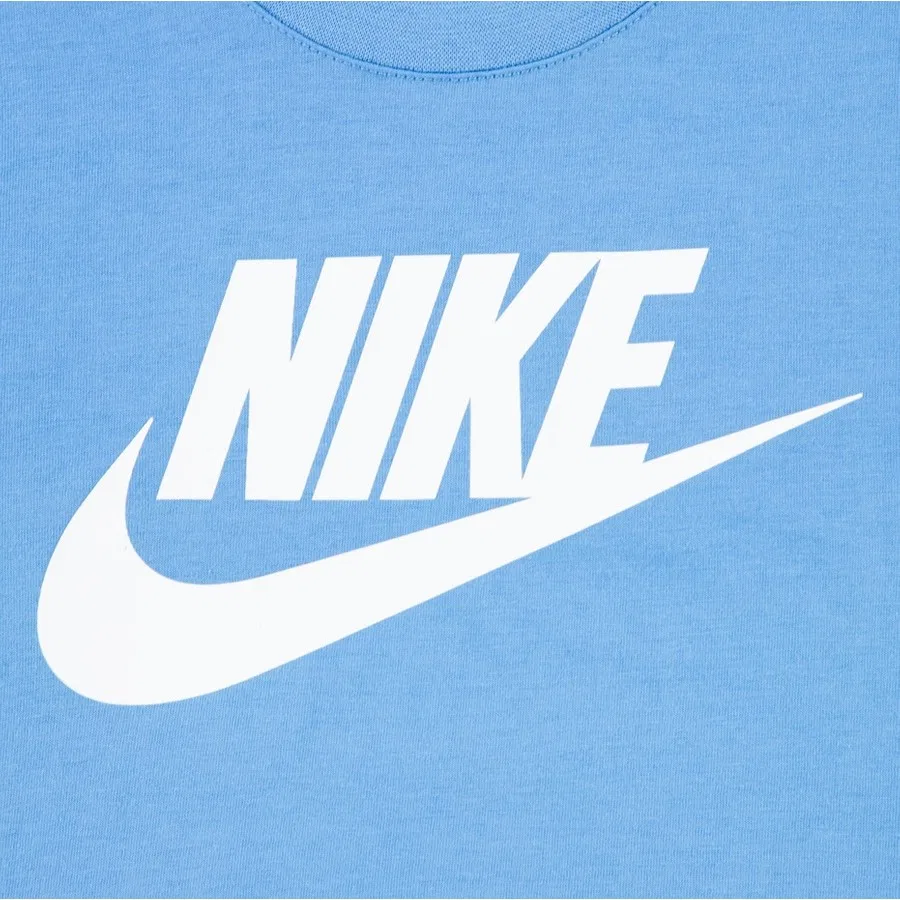 Детская футболка с длинным рукавом Futura Evergreen Nike, Зелено-белый — фото 2