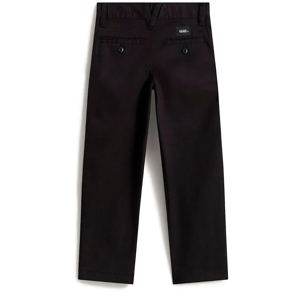 Детские брюки для девочек свободного кроя Vans Authentic Chino Loose, Black — фото 4