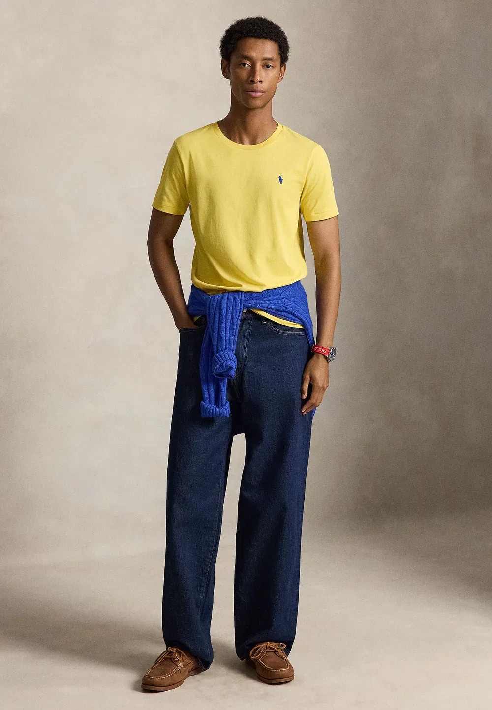 Футболка с коротким рукавом - базовая модель Polo Ralph Lauren, Collegiate Yellow — фото 2
