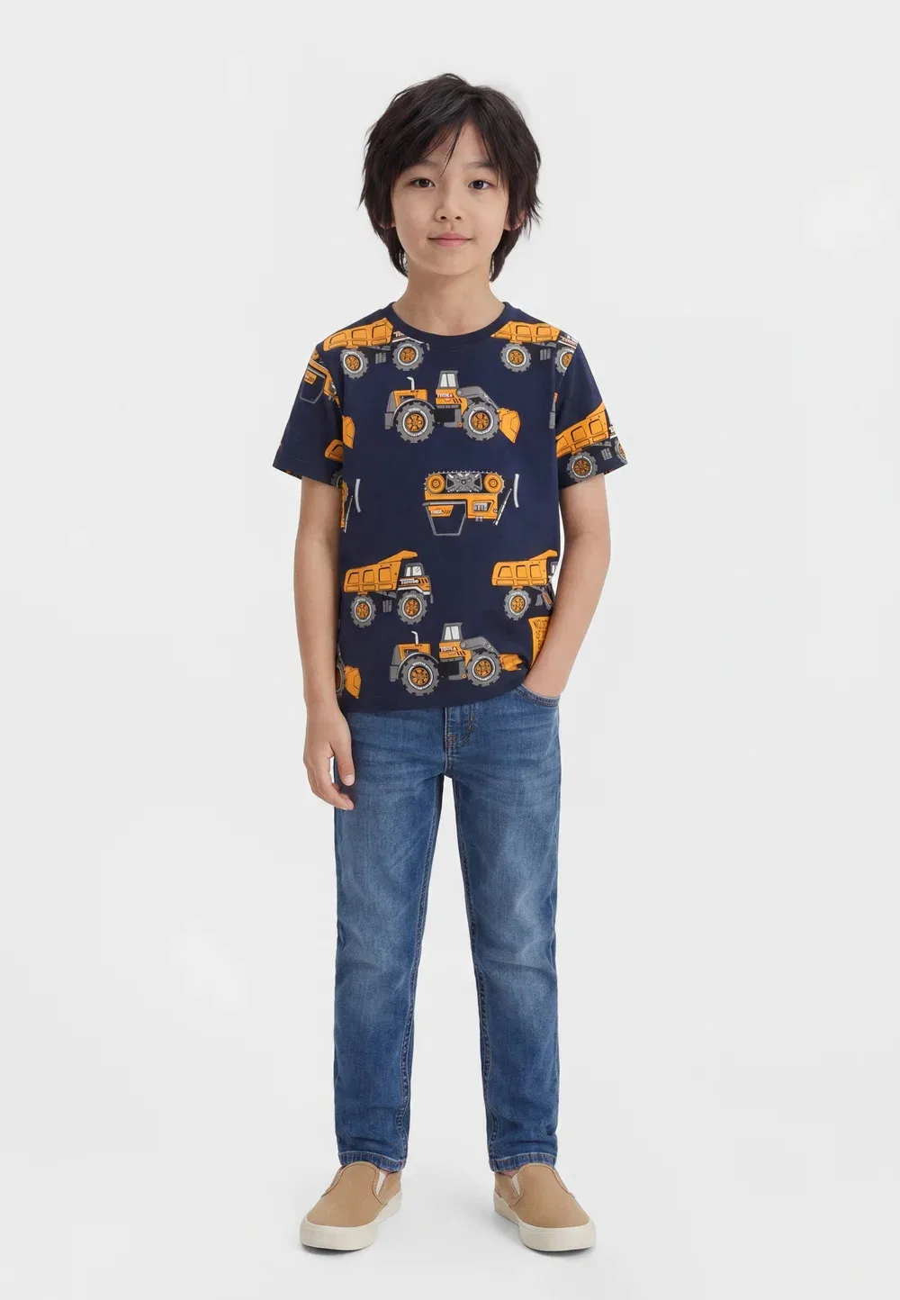 Nmmjimmy tonka ss nreg top cplg - print t-shirt Name It, Navy Blazer