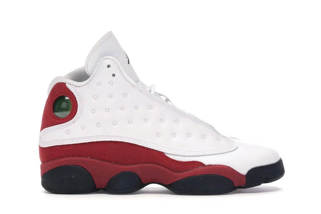 Детские кроссовки с принтом Jordan 13 Retro Jordan, White/Black-Team Red
