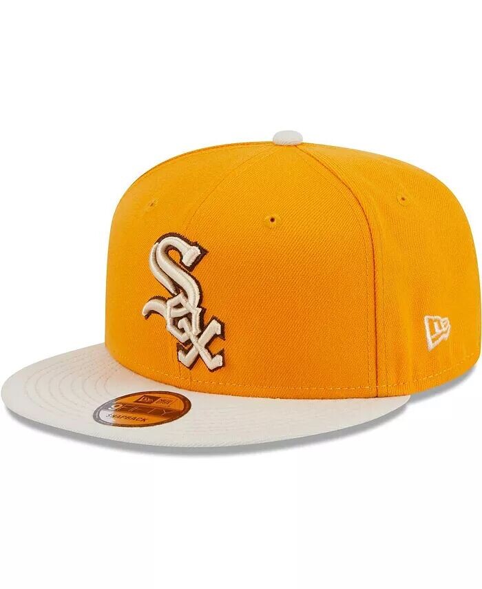 

Мужская золотистая кепка Chicago White Sox Tiramisu 9FIFTY Snapback New Era, золотой