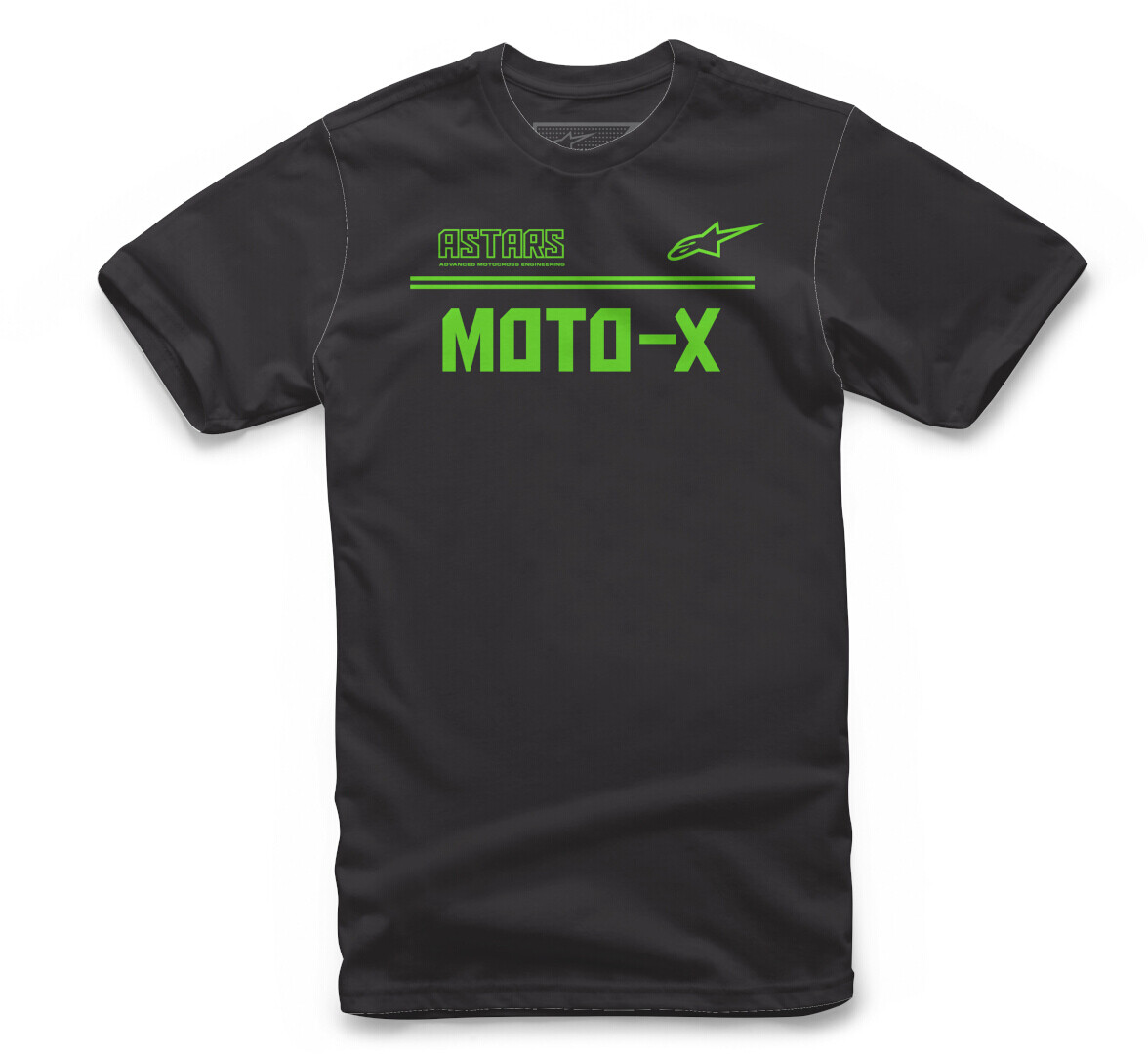 

Футболка Alpinestars Astars Moto-X, черно-зеленая