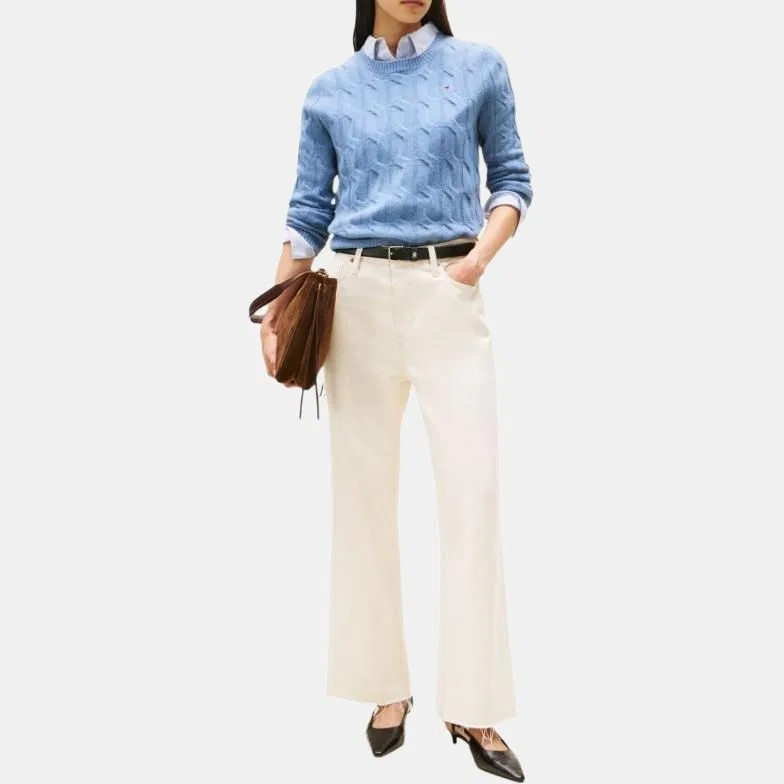 Свитер с круглым вырезом, Light Blue, Tommy Hilfiger — фото 3