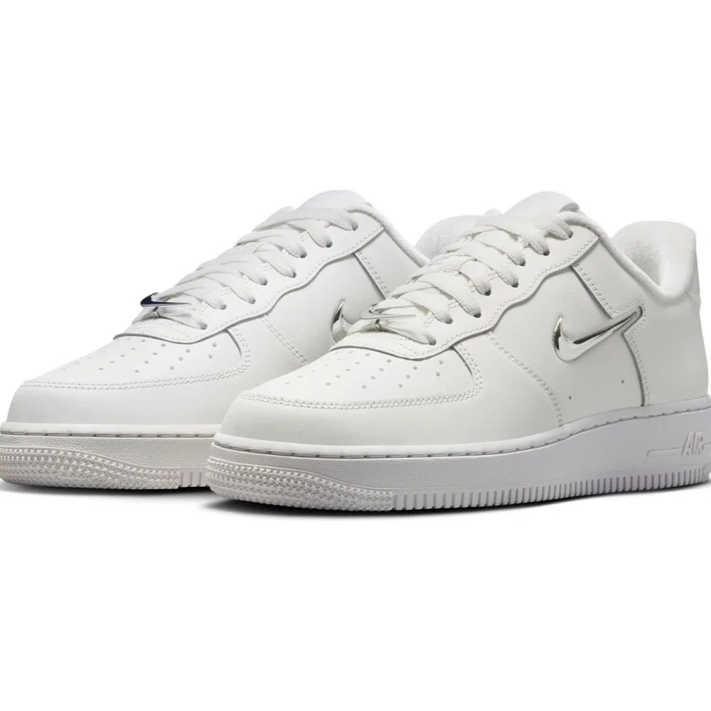 Детские кроссовки Nike Air Force 1 '07 Low Af1 Leather, White — фото 3
