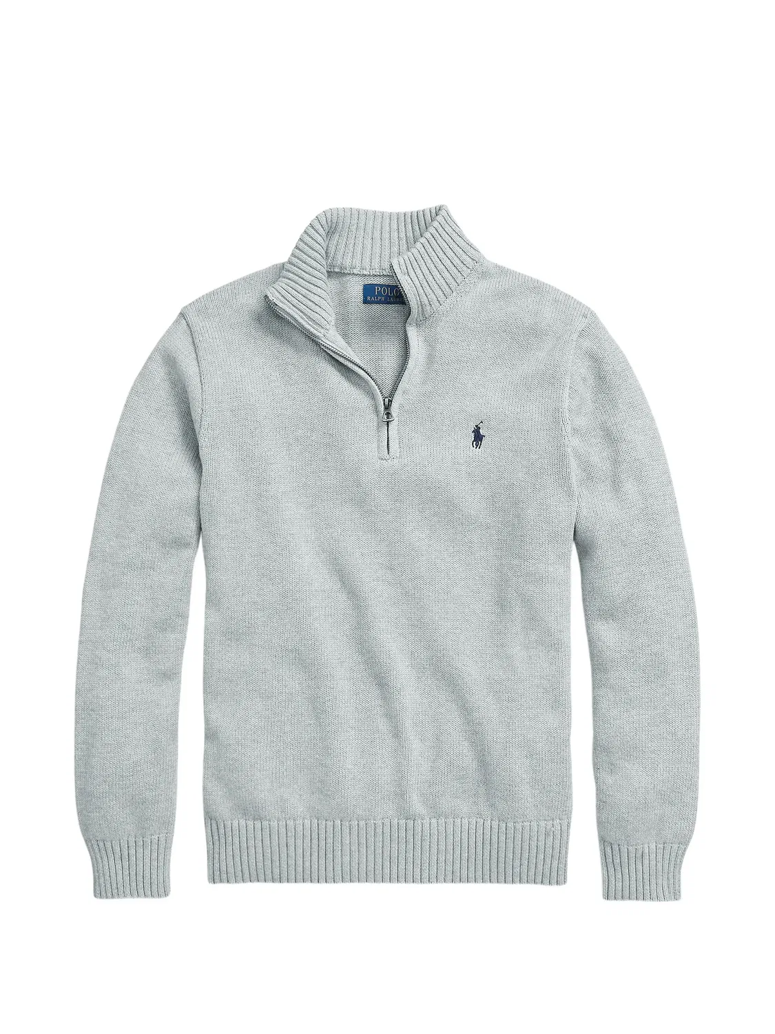Polo Ralph Lauren Свитер с воротником‑на‑молнии, серый