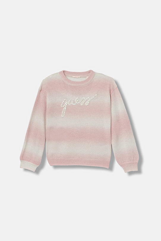 

Детский свитер с добавлением шерсти Guess, розовый