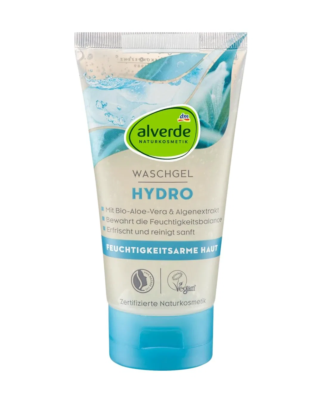 Умывающий гель Hydro с водорослями, Alverde, 150 мл