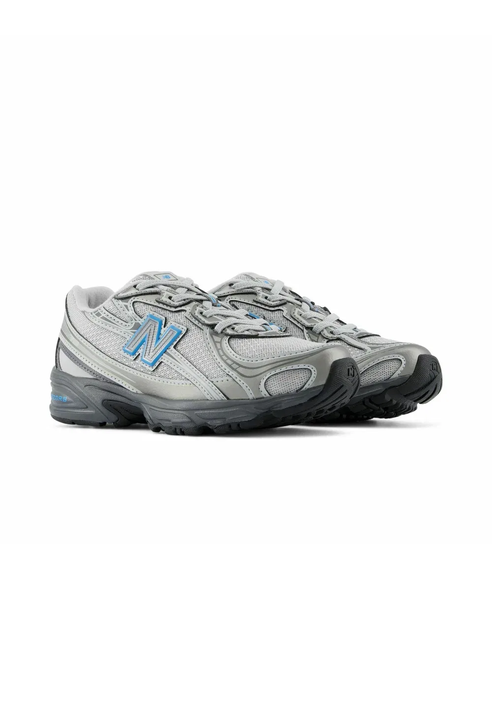 740 - тренеры New Balance, Dark Silver Metallic Fan Blue — фото 2