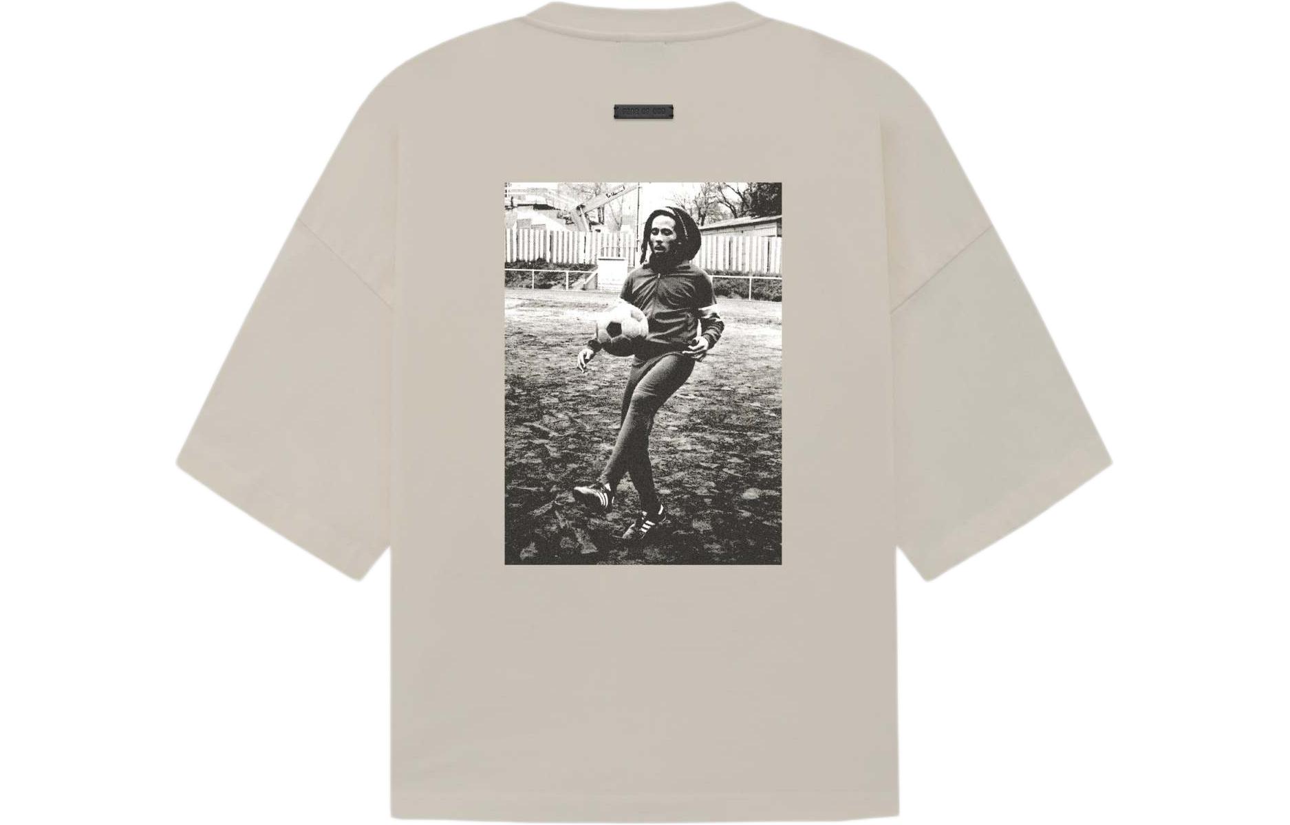 Футболка Athletics For Marley Fear Of God, бежевый — фото 4