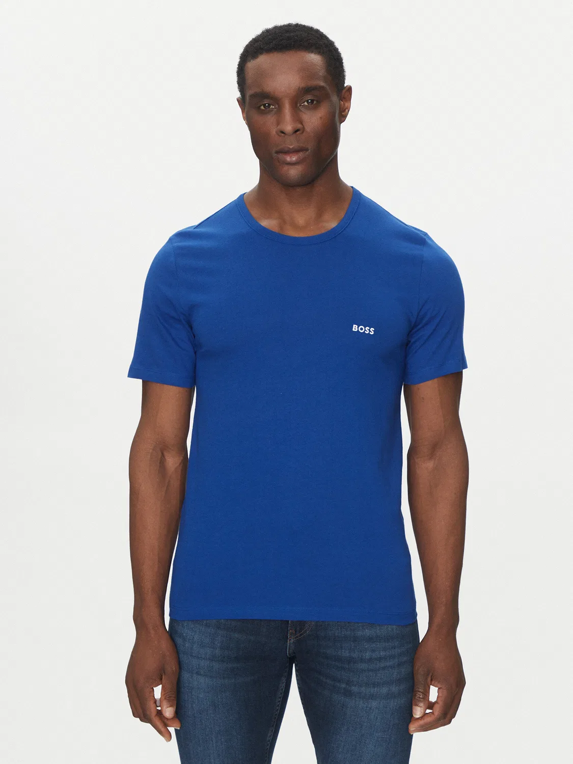 Мужской комплект из футболок стандартного кроя TShirtRN Classic Boss, синий — фото 2
