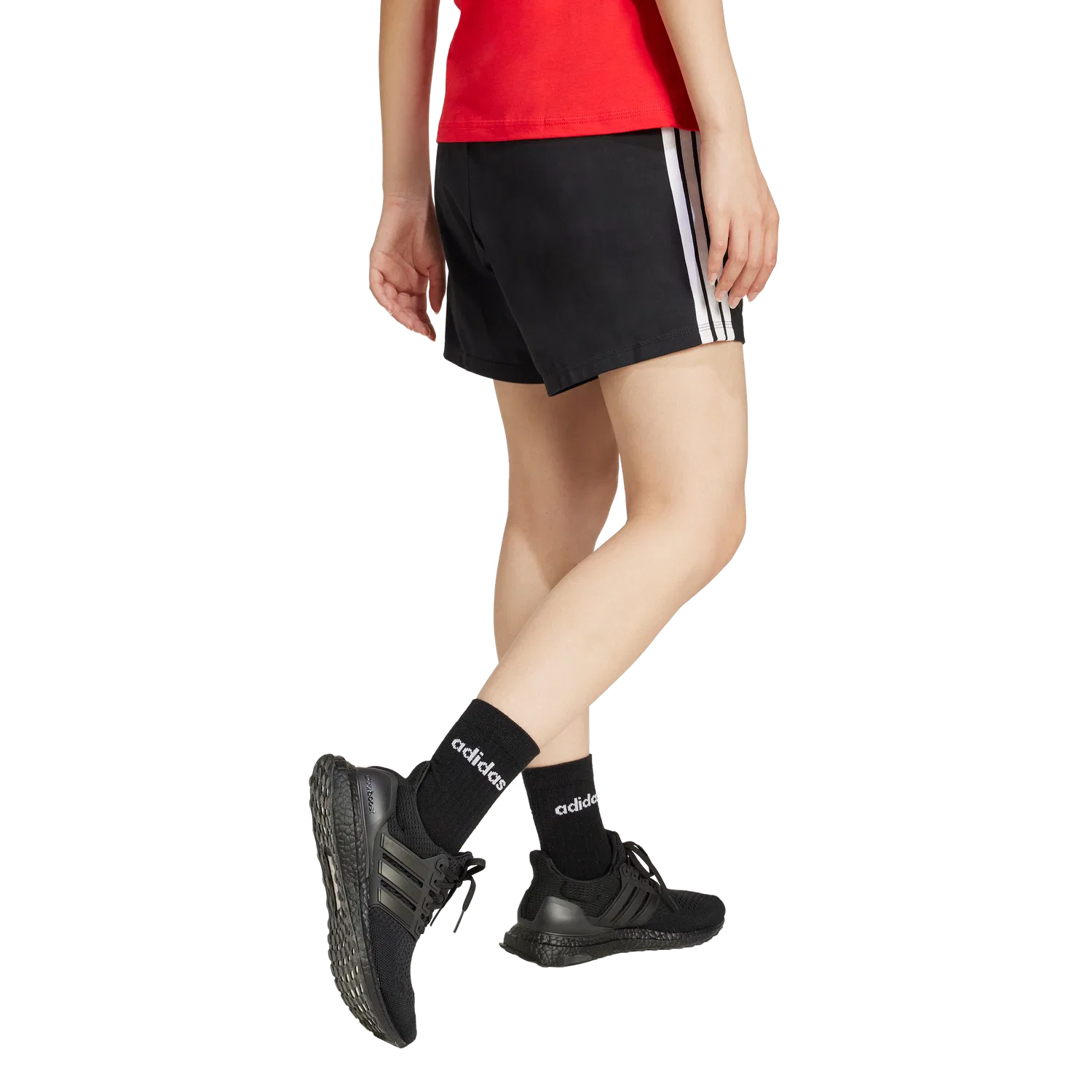 Женские шорты Regular Fit Adidas, черный — фото 4