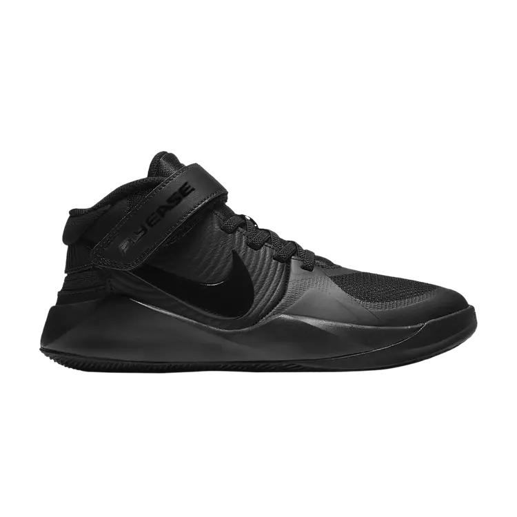 

Кроссовки Nike Team Hustle D9 FlyEase GS 'Black', черный