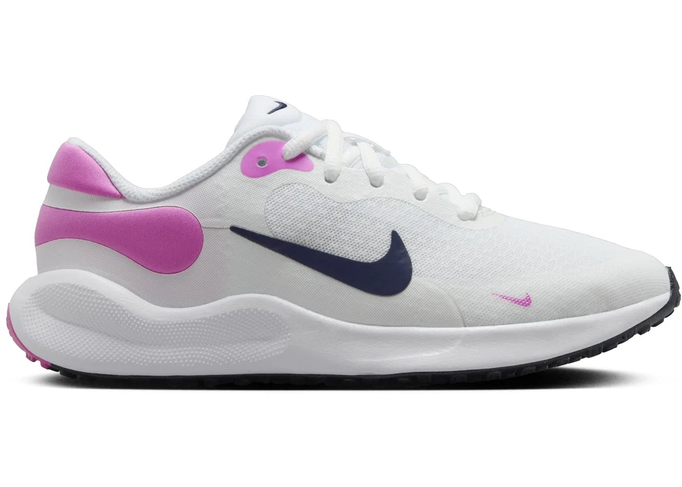 Детские кроссовки Lifestyle Nike Revolution 7, White Playful Pink Midnight Navy