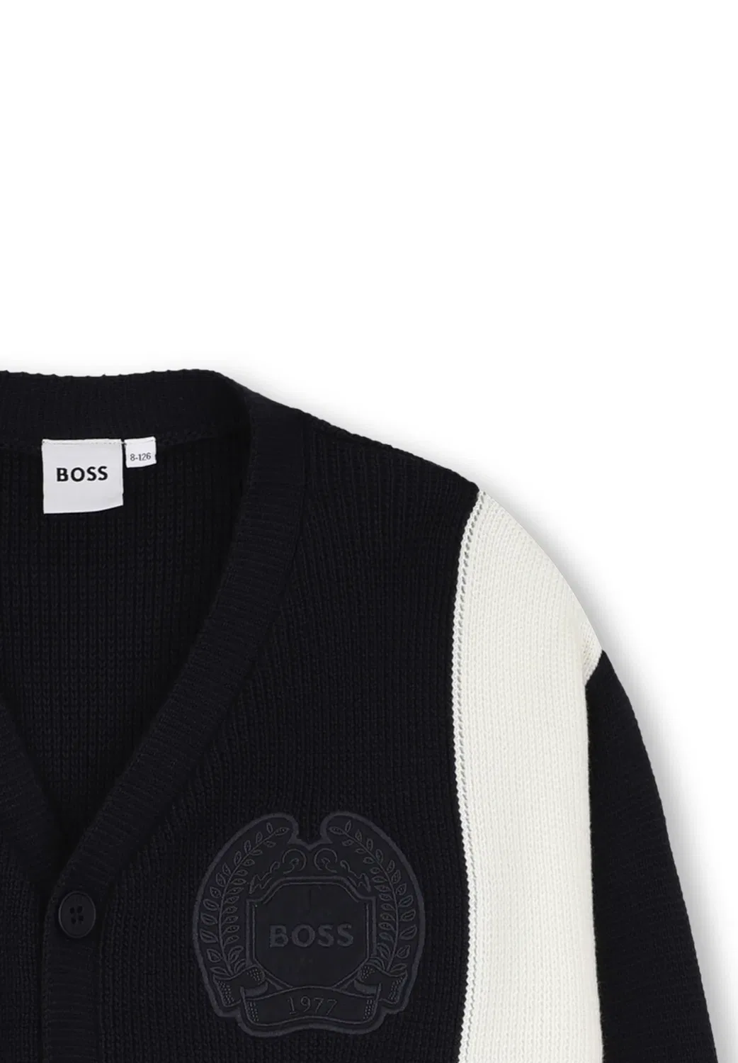Вязаный кардиган для детей и подростков - кардиган Boss Kidswear, Navy — фото 3