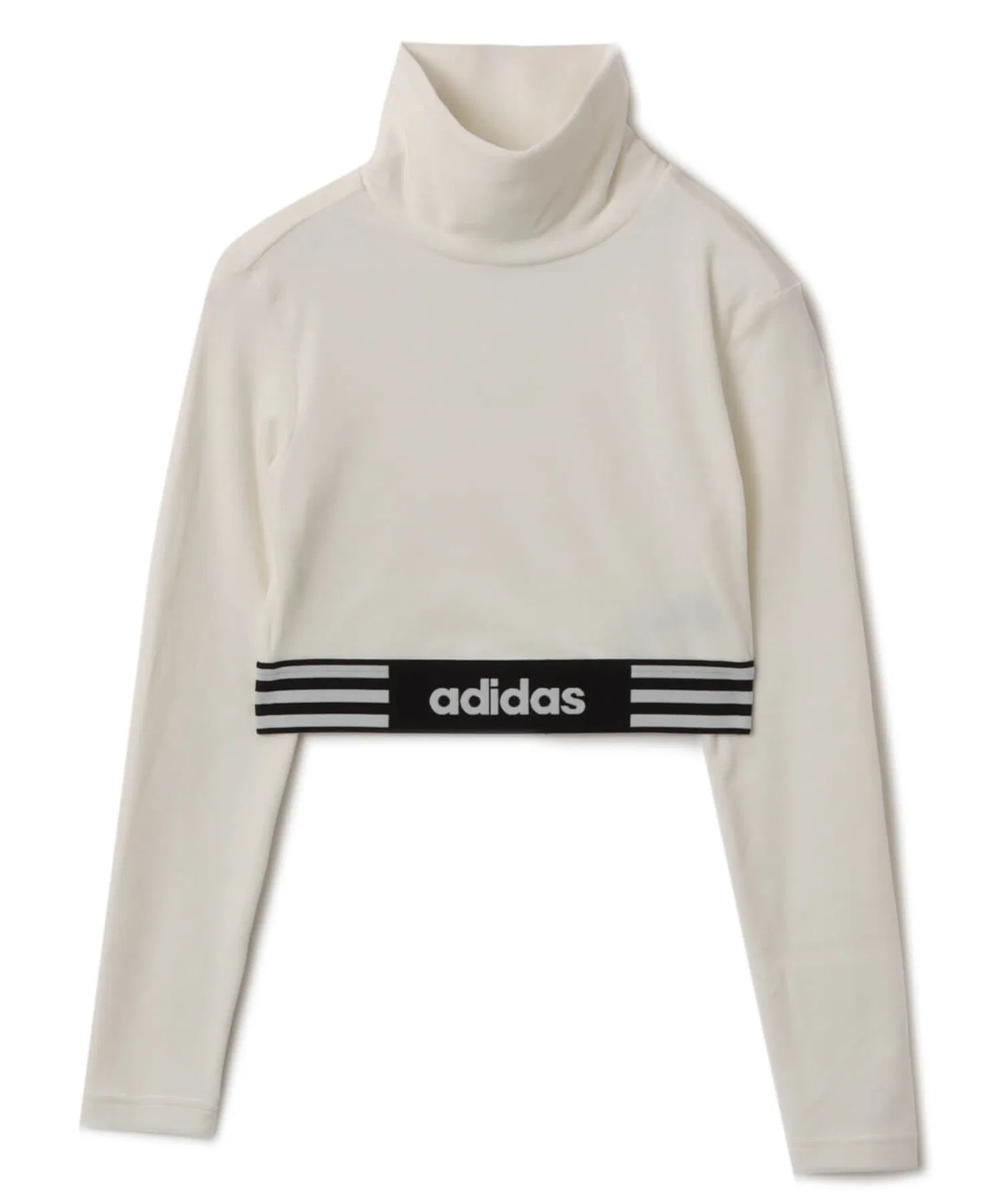 Женская футболка adidas WINTERIZED из полиэстера, укороченная, белая