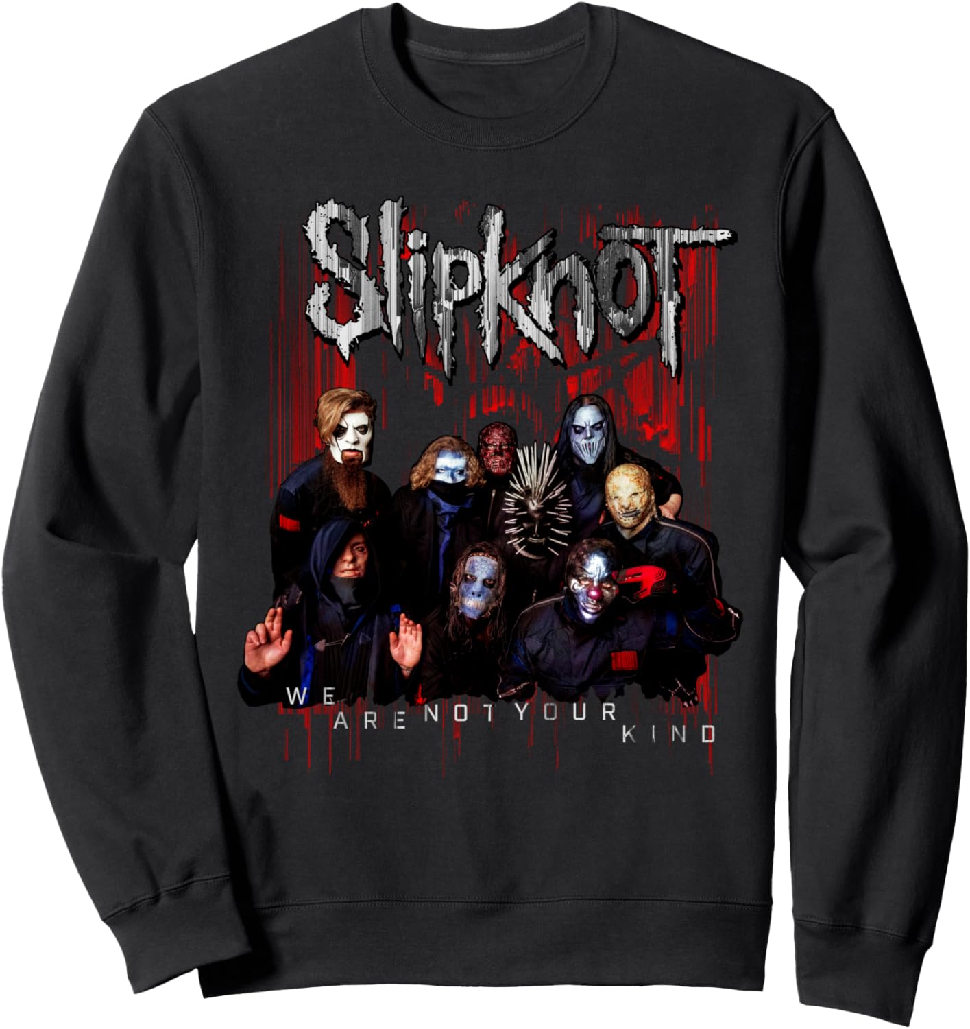 

Официальная красная толстовка Slipknot We Are Not Your Kind группы, черная, Черный, Официальная красная толстовка Slipknot We Are Not Your Kind группы, черная