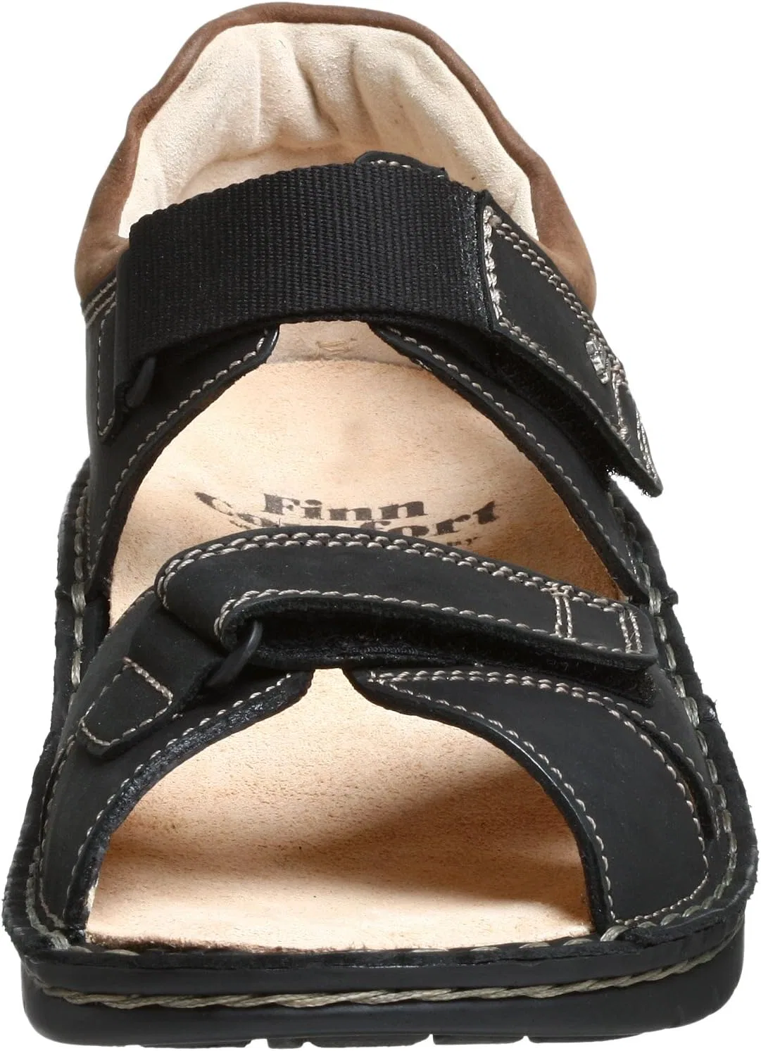 Сандалии Finn Comfort, Black/Havanna Buggy — фото 2