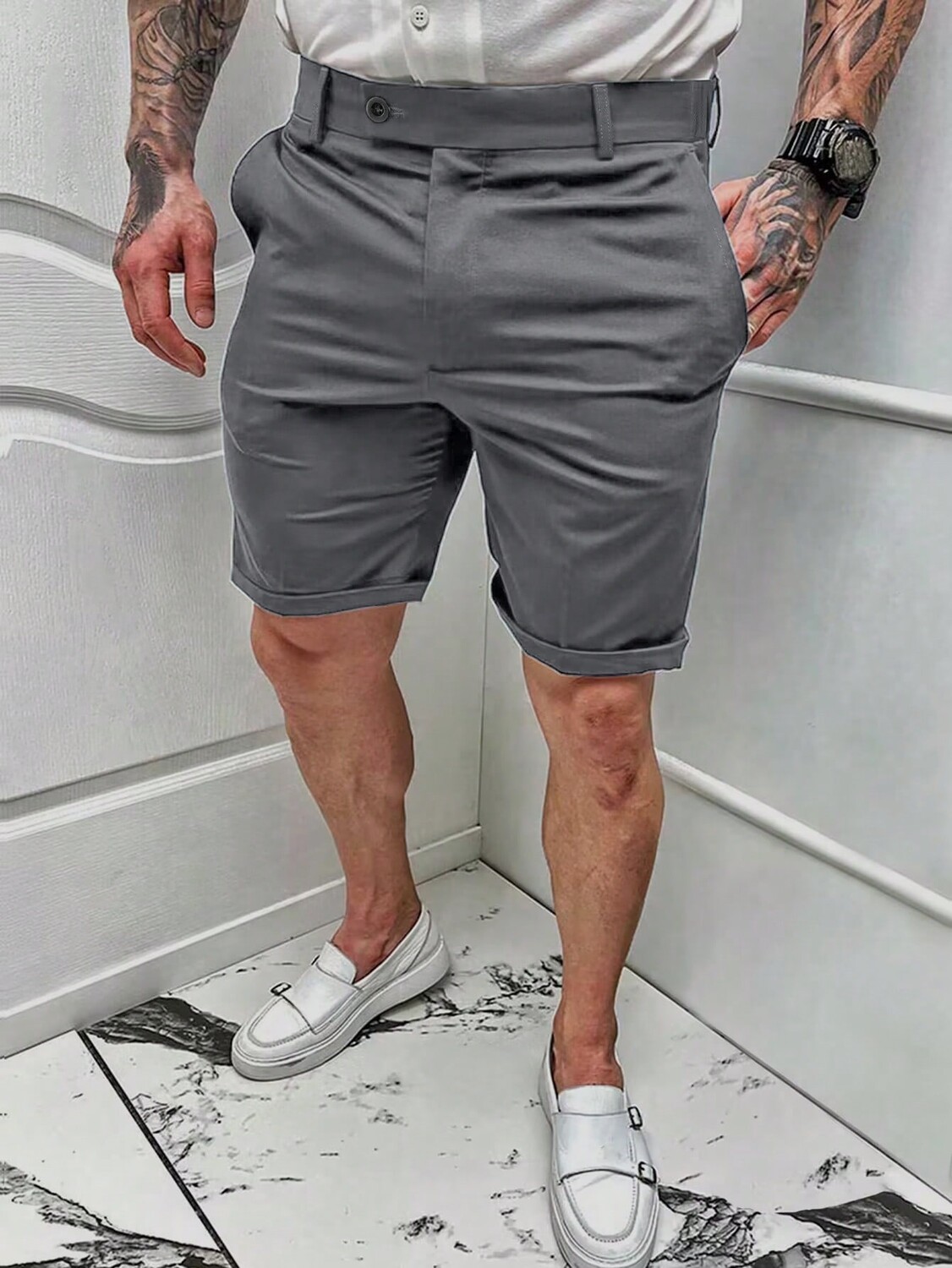 

Шорты мужские Manfinity Homme с карманами, темно-серый
