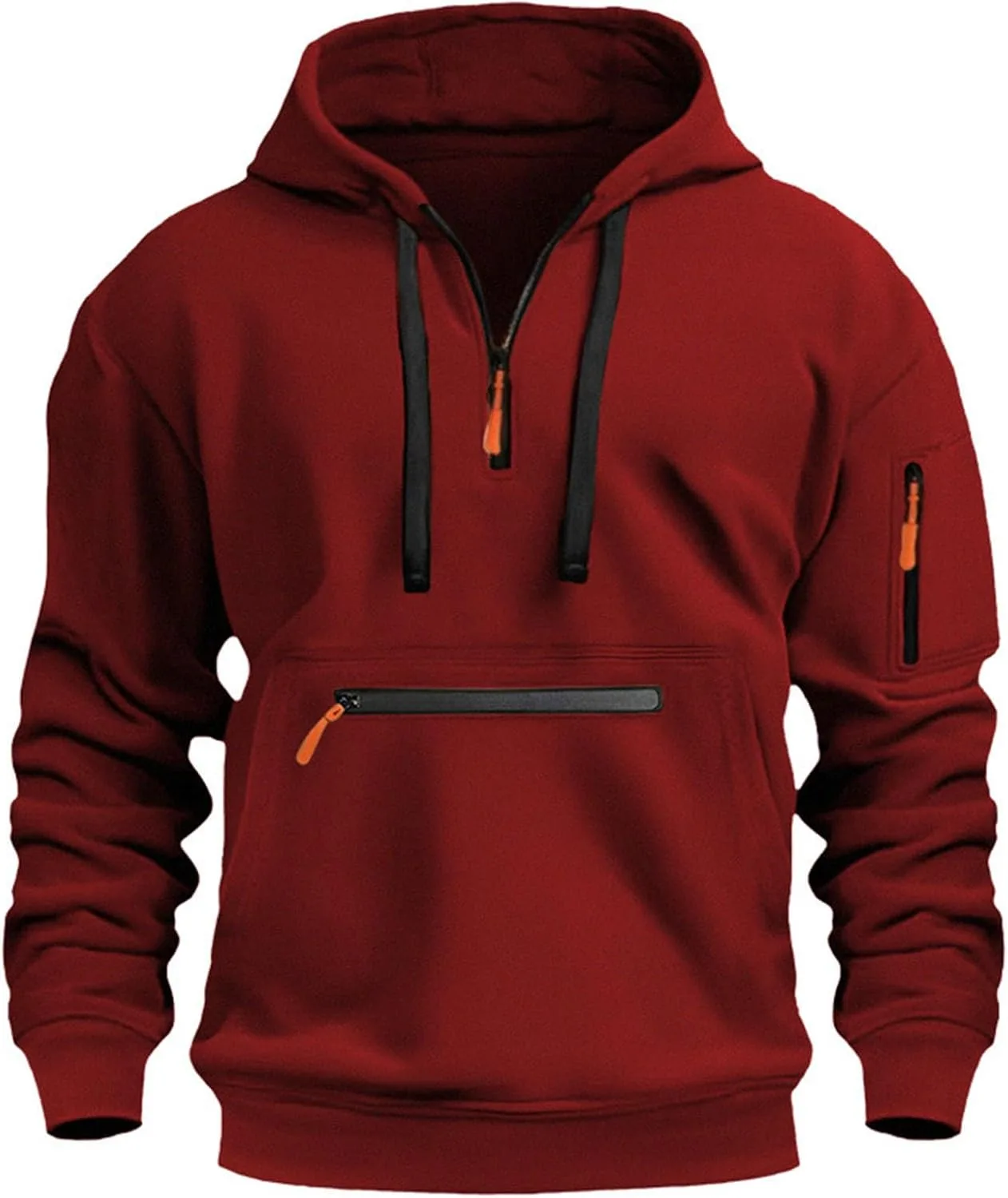 

Мужская тактическая толстовка с капюшоном и карманами