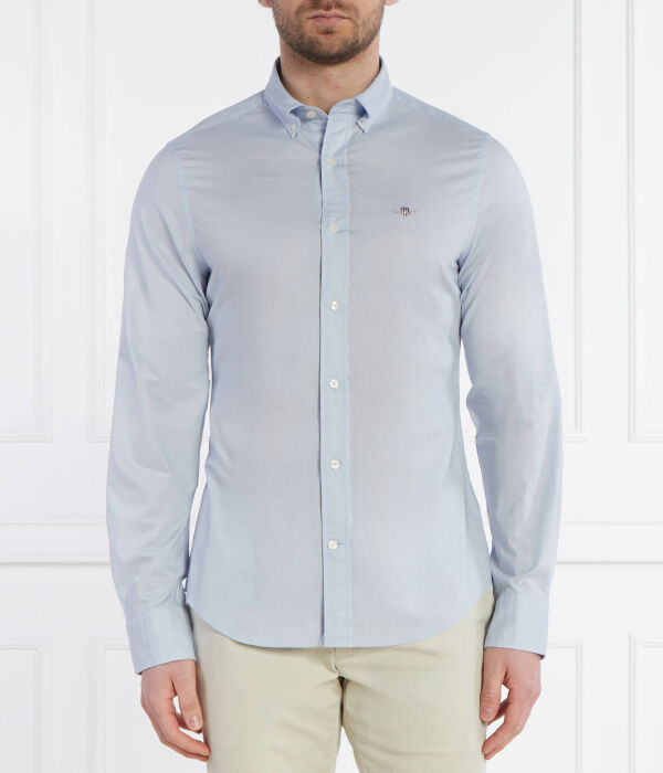 

Рубашка Slim fit Gant, синий