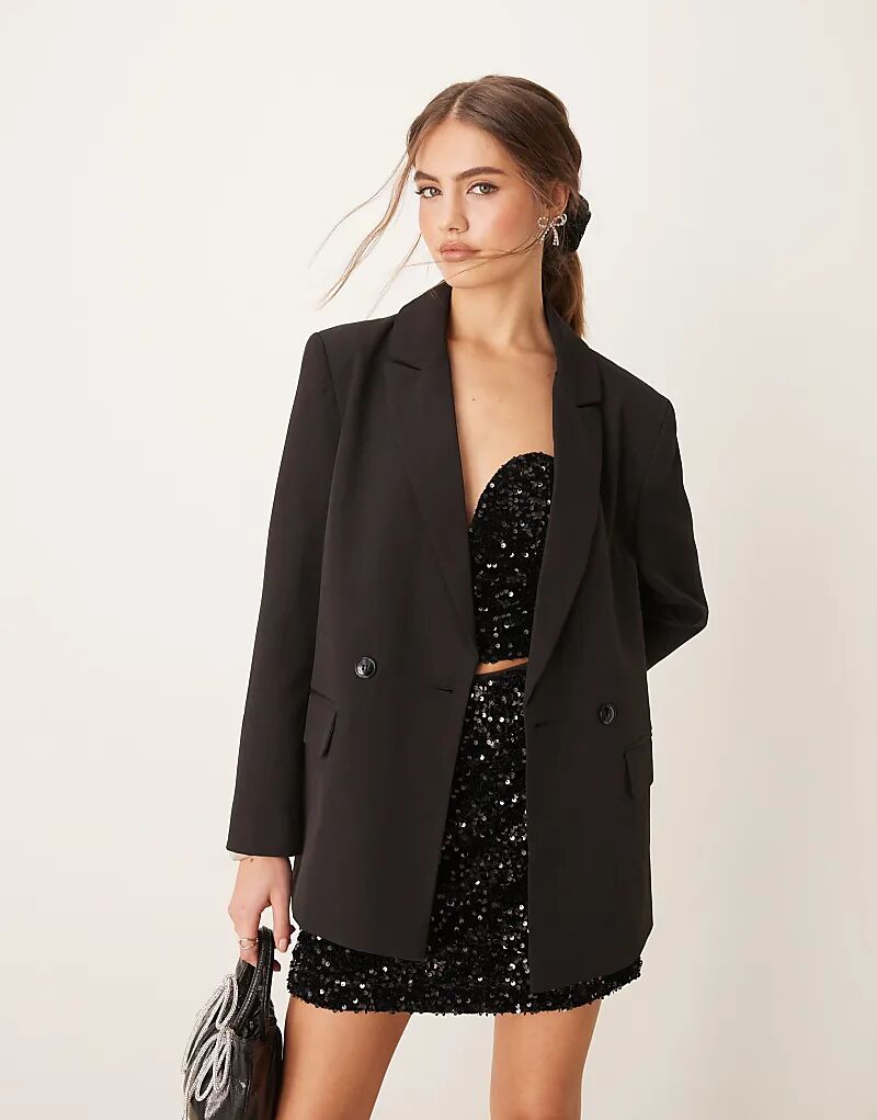 

Свободный блейзер Miss Selfridge черного цвета