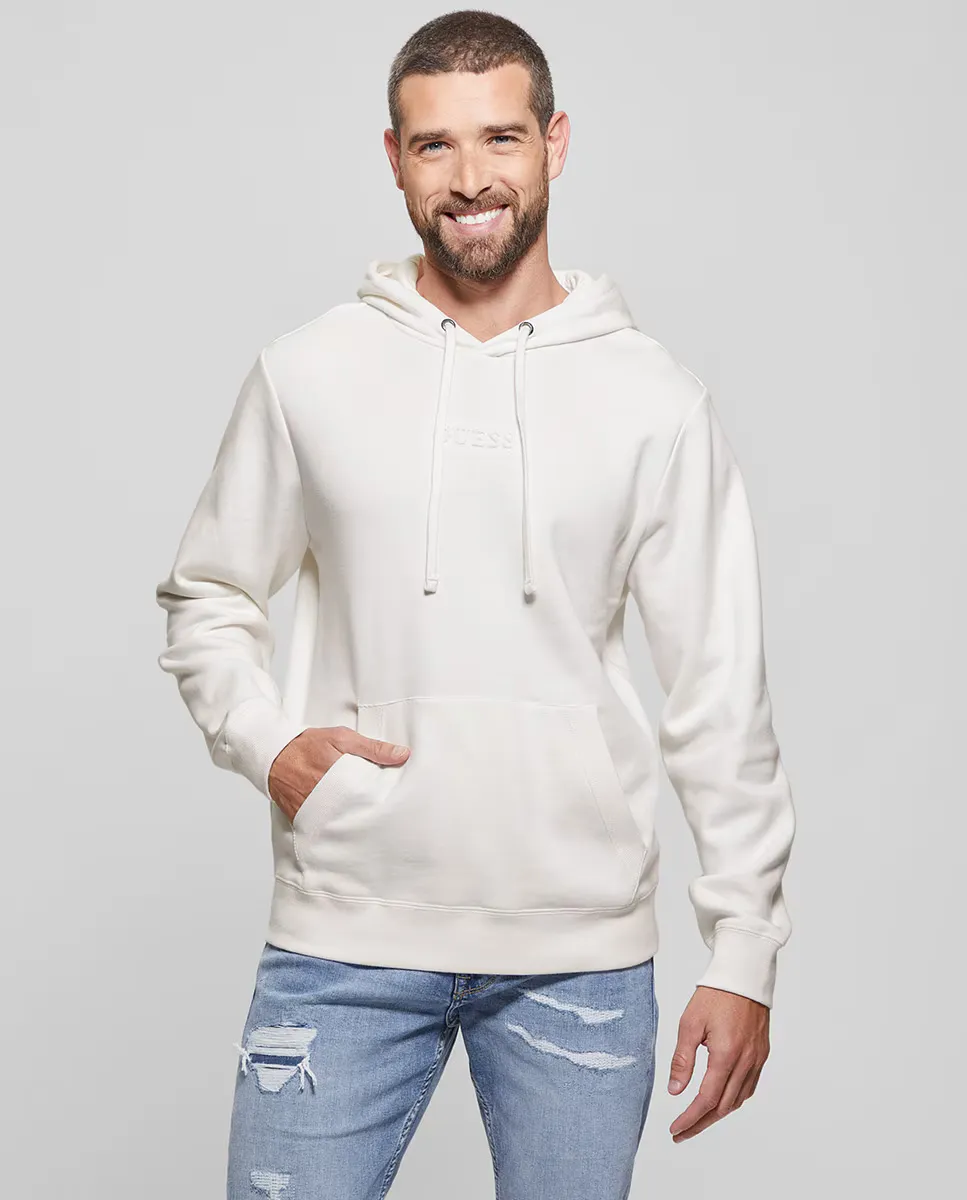 

Мужская толстовка с капюшоном с карманами Guess, цвет Crudo