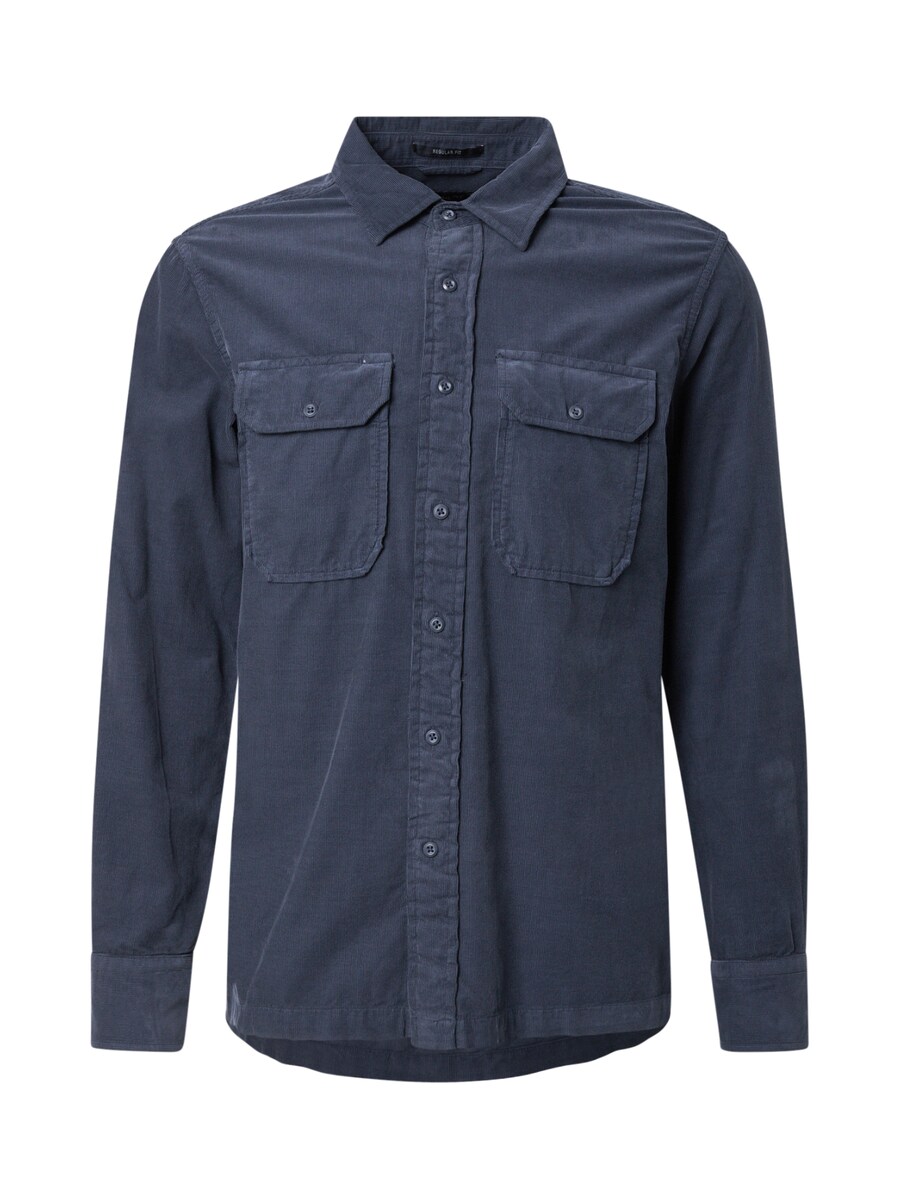 

Повседневная рубашка REPLAY Regular fit Button Up Shirt, темно-синий