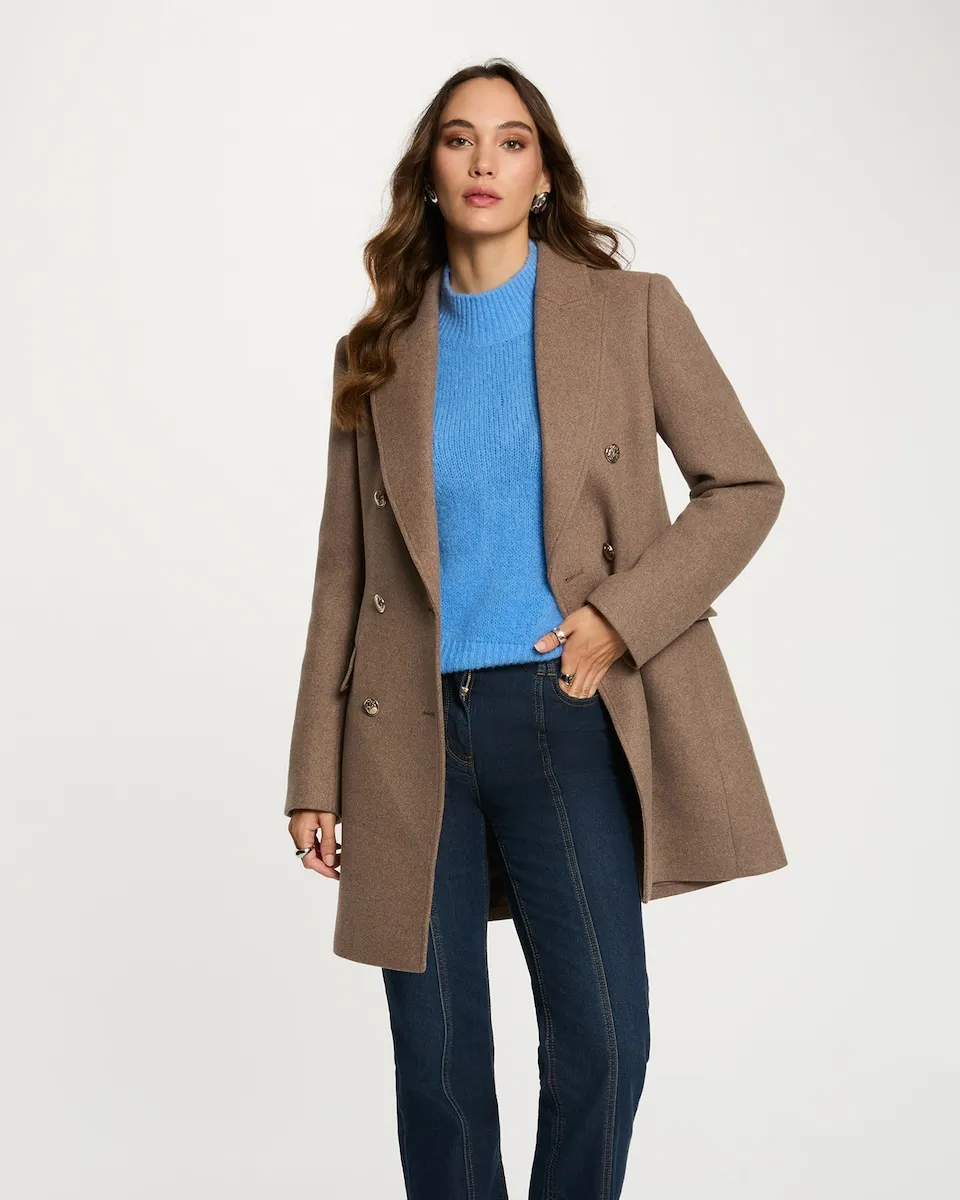 

Женское пальто длиной до середины бедра Morgan, коричневый