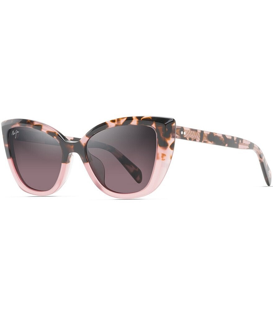 

Женские солнцезащитные очки Maui Jim Blossom PolarizedPlus2 «кошачий глаз», 54 мм, розовый