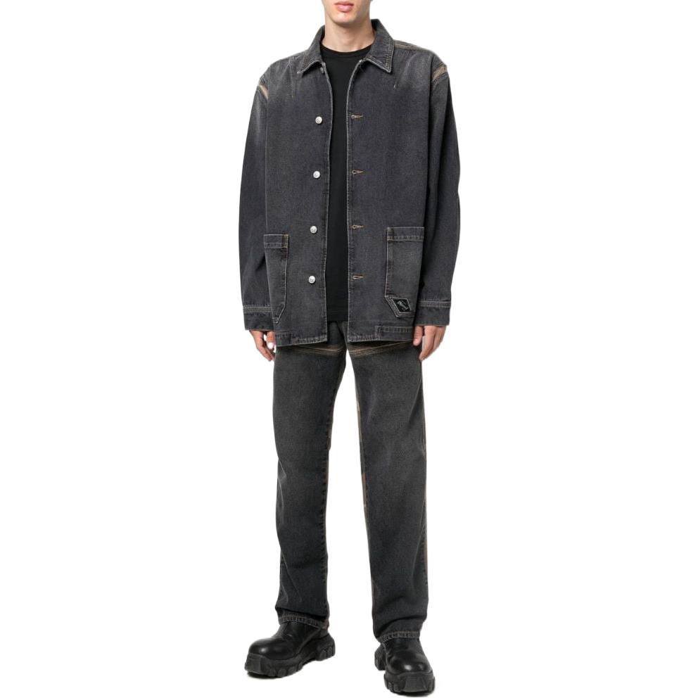FW22 Джинсовая куртка Unisex Серый DIESEL — фото 3