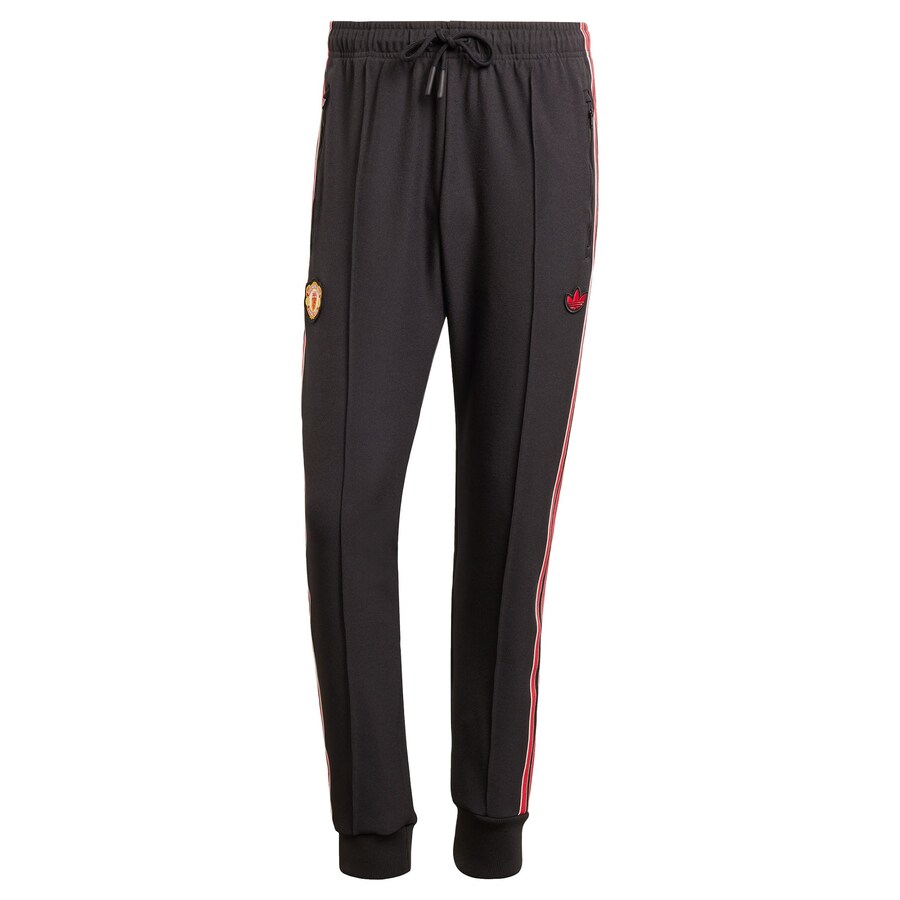 

Зауженные брюки ADIDAS ORIGINALS Manchester United Terrace, черный