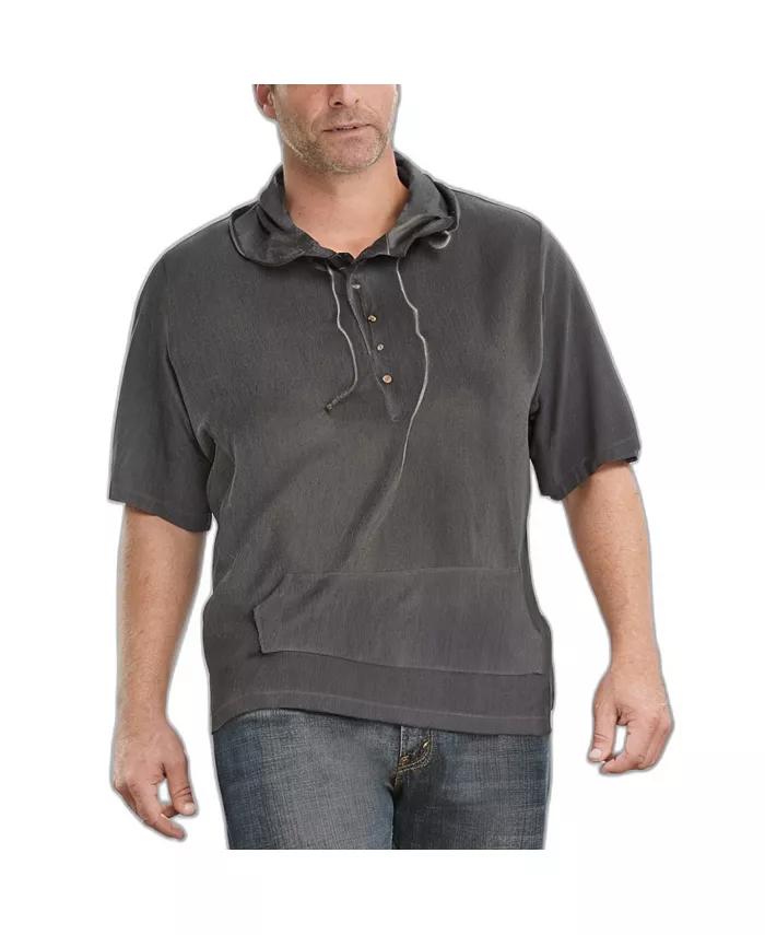 

Высокий капюшон с короткими рукавами из марли Kingsize, черный