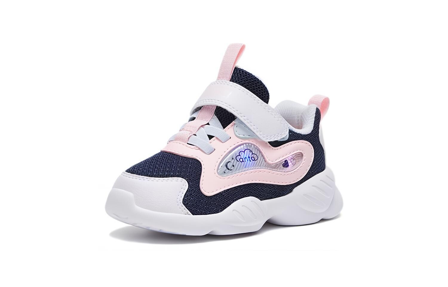 Кроссовки Anta kids Toddler Shoes TD Low-top Black/white/pink — фото 2