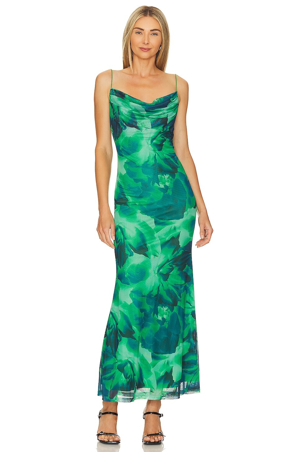 

Платье Runaway The Label Kapri Slip, цвет Green Floral