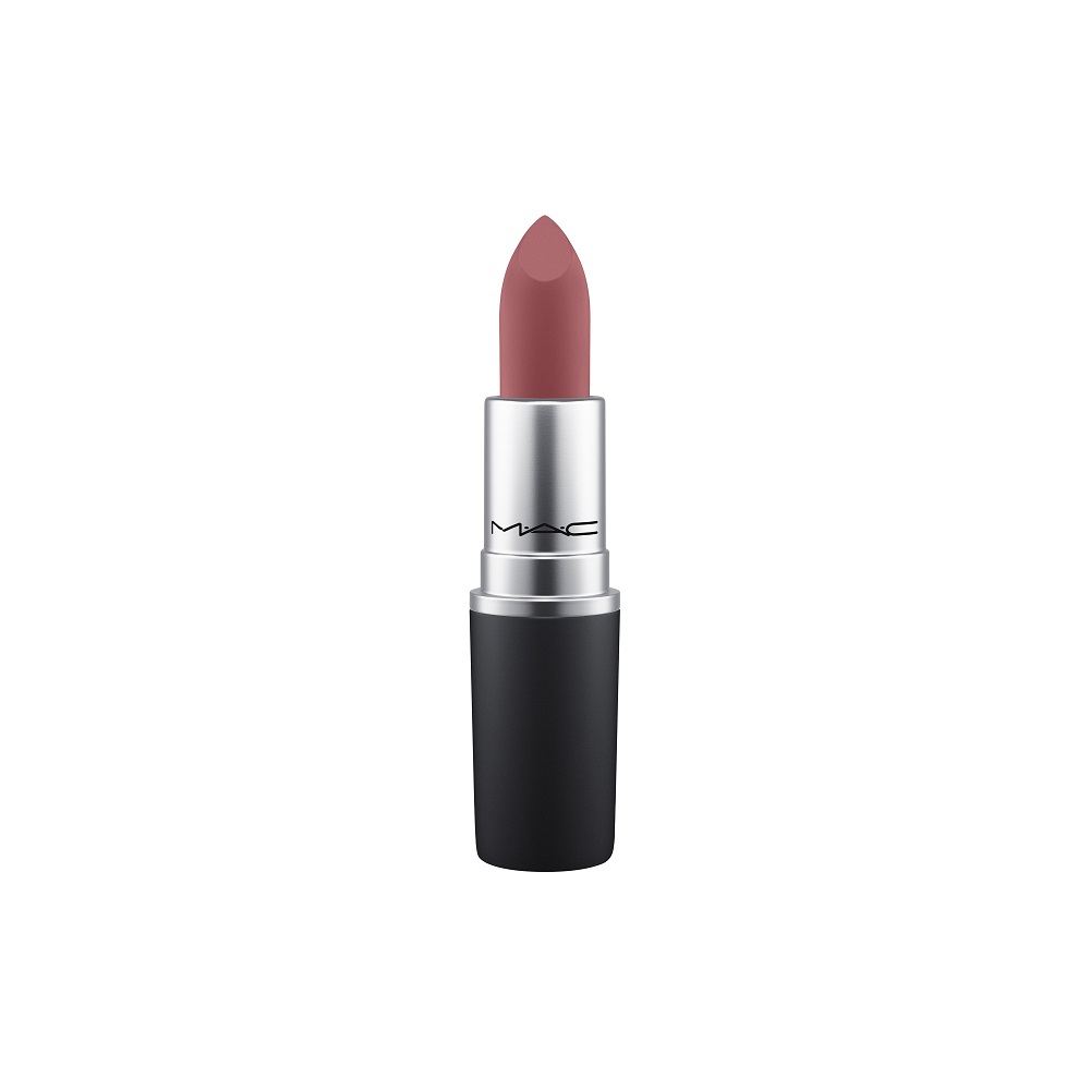 

Матовые помады powder kiss lipstick Mac, цвет kinda soar-ta, вес 3 гр.