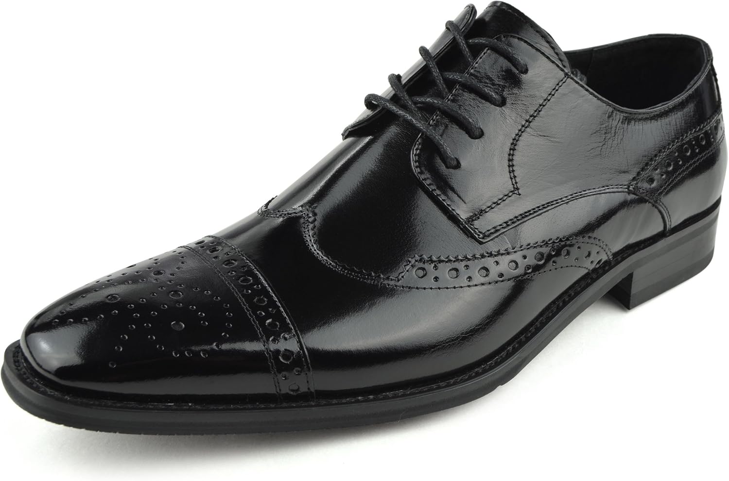 

Мужские оксфорды со шнуровкой, стильные туфли с легким блеском Moda Di Raza, черный