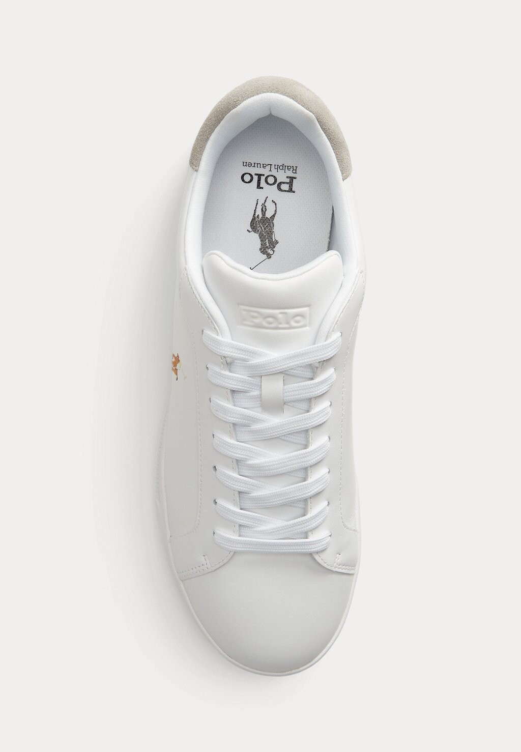 Кроссовки HERITAGE COURT II LEATHER TRAINER Ralph Lauren, белый — фото 2